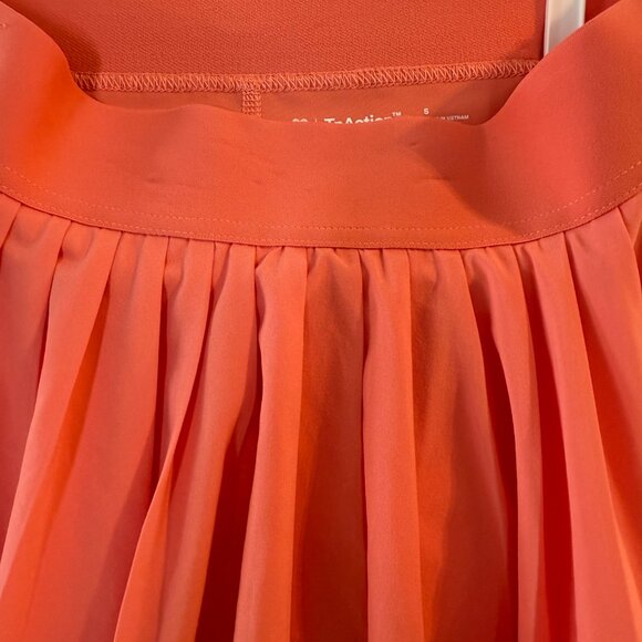 Aritzia TNA Move High Rise Pleated Tennis Skort Coral/Peach Size Small - Picture 2 of 5